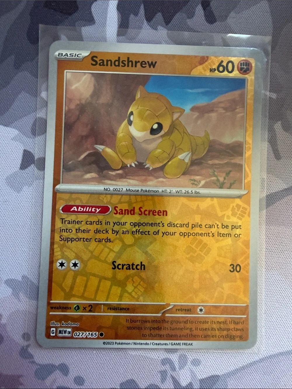 Sandshrew & Sandslash Reverse Holo Pokémon Card Lot | 3 Cards ✨5/$25✨